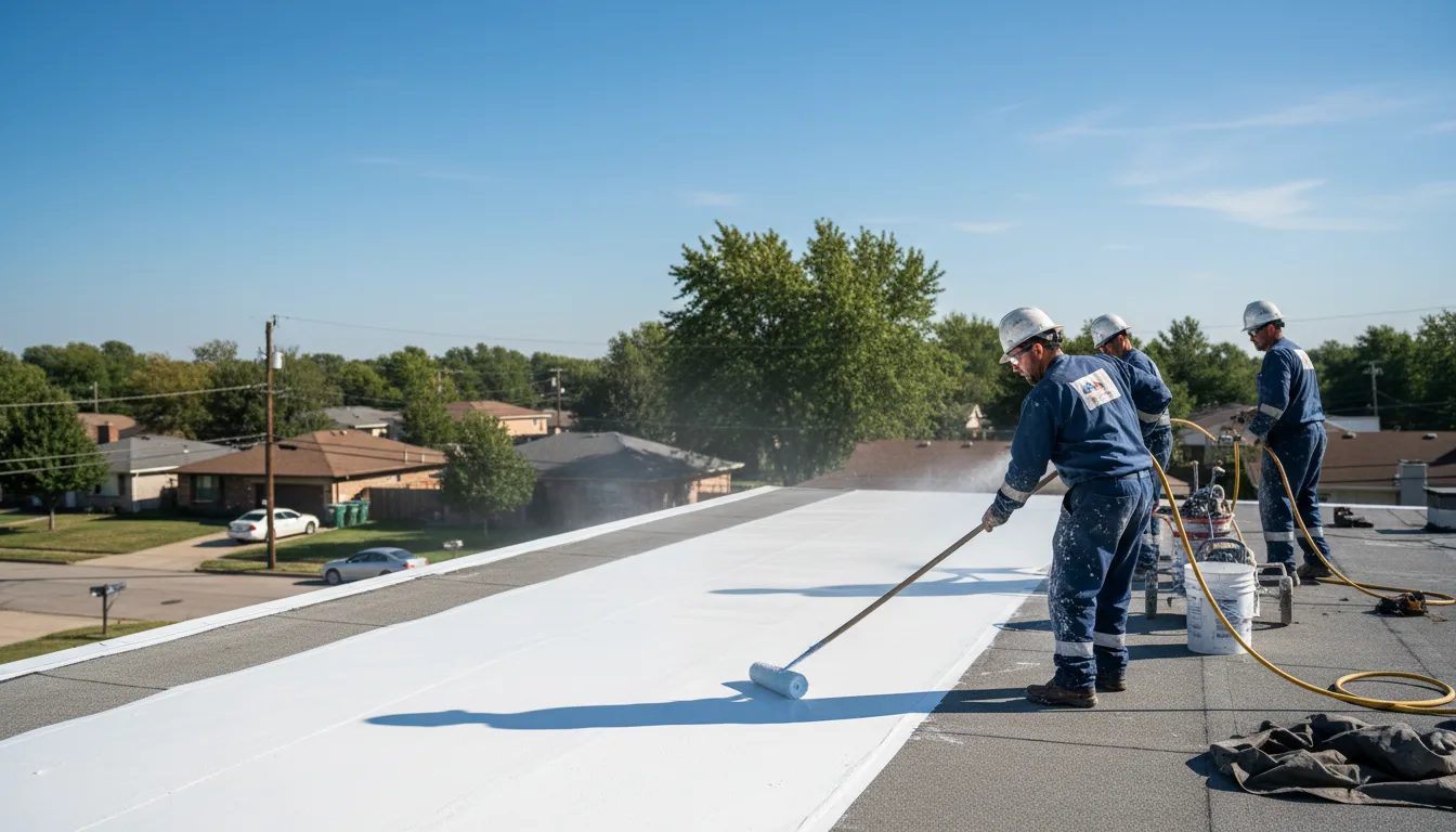 Commercial roof coating in Corinna, ME near me